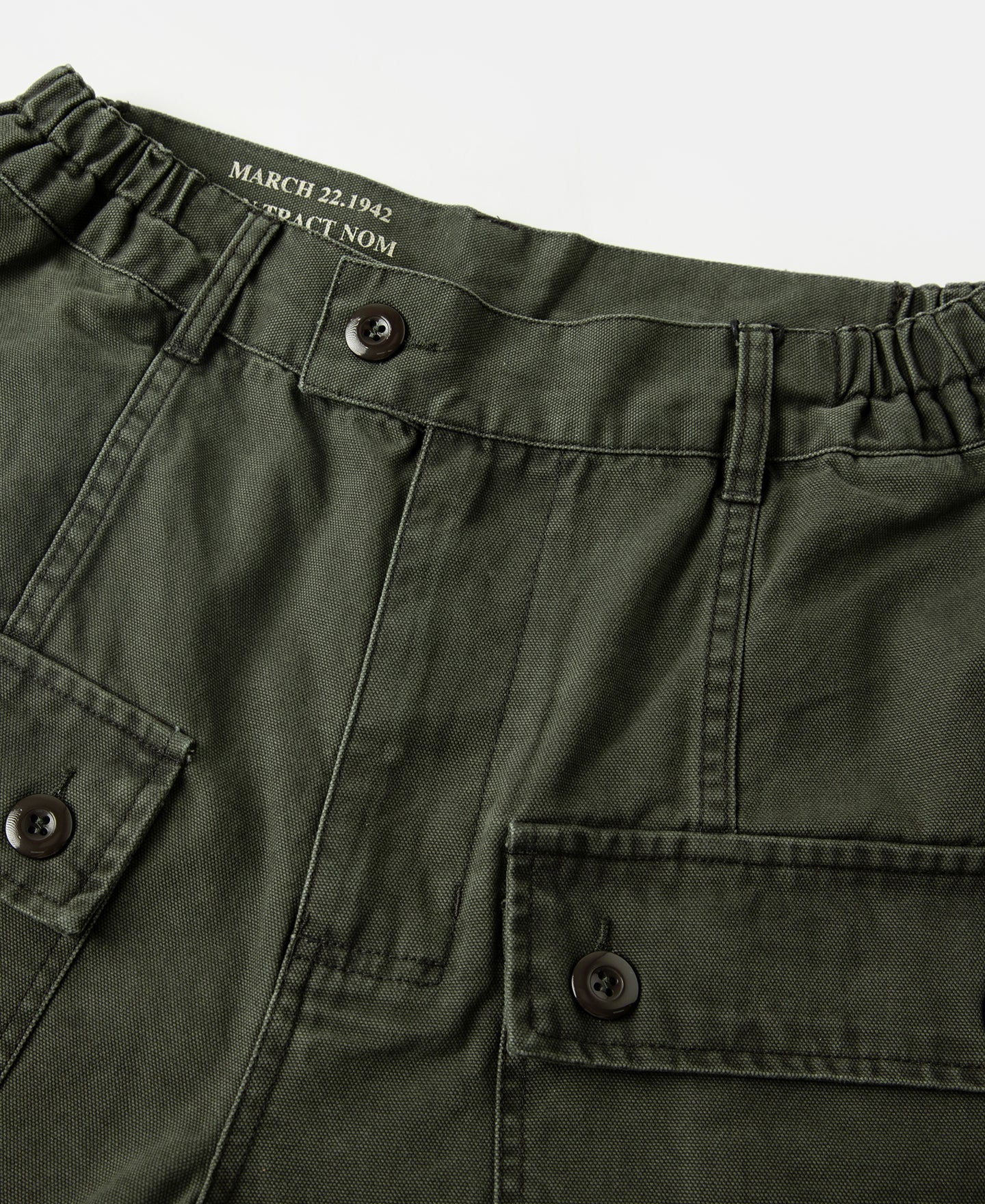 M-42 Canvas Cargo Shorts - Dark Olive
