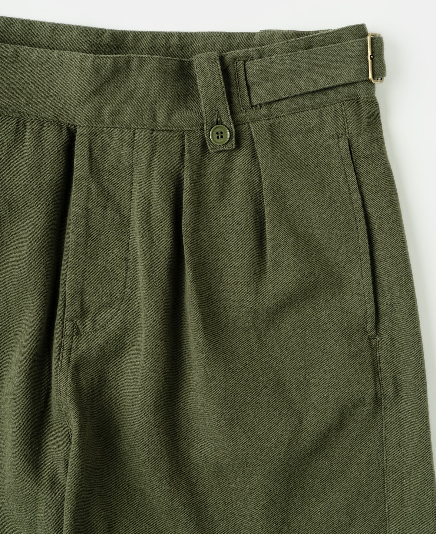 British Army Cotton-Linen Gurkha Shorts - Olive