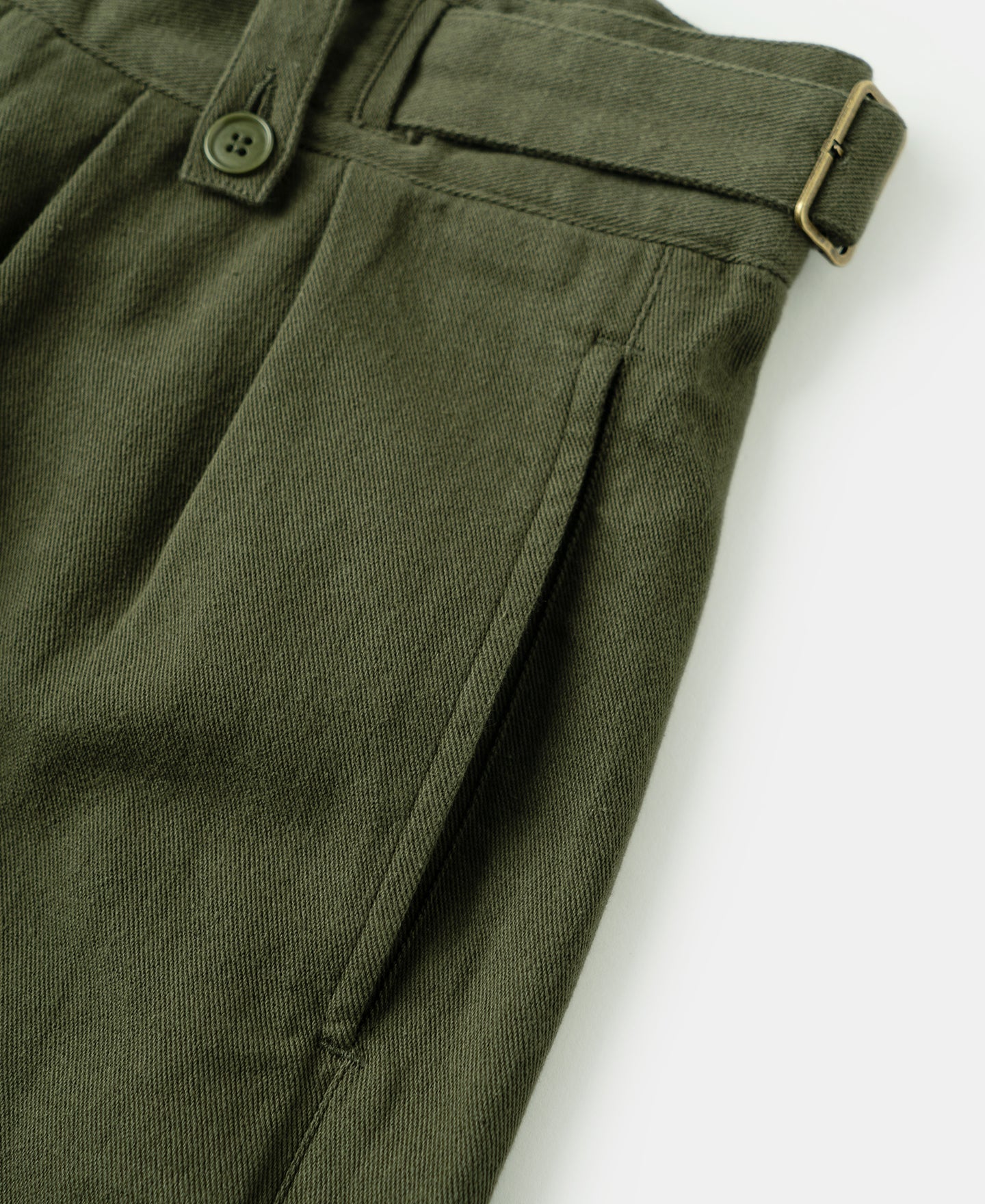 British Army Cotton-Linen Gurkha Shorts - Olive