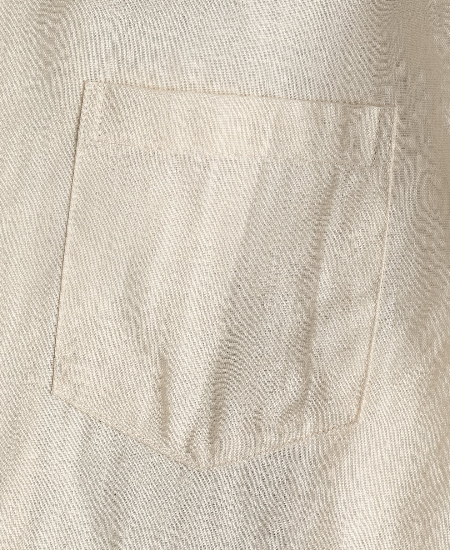 Lot 220A Cuban Collar Linen Shirt - Apricot