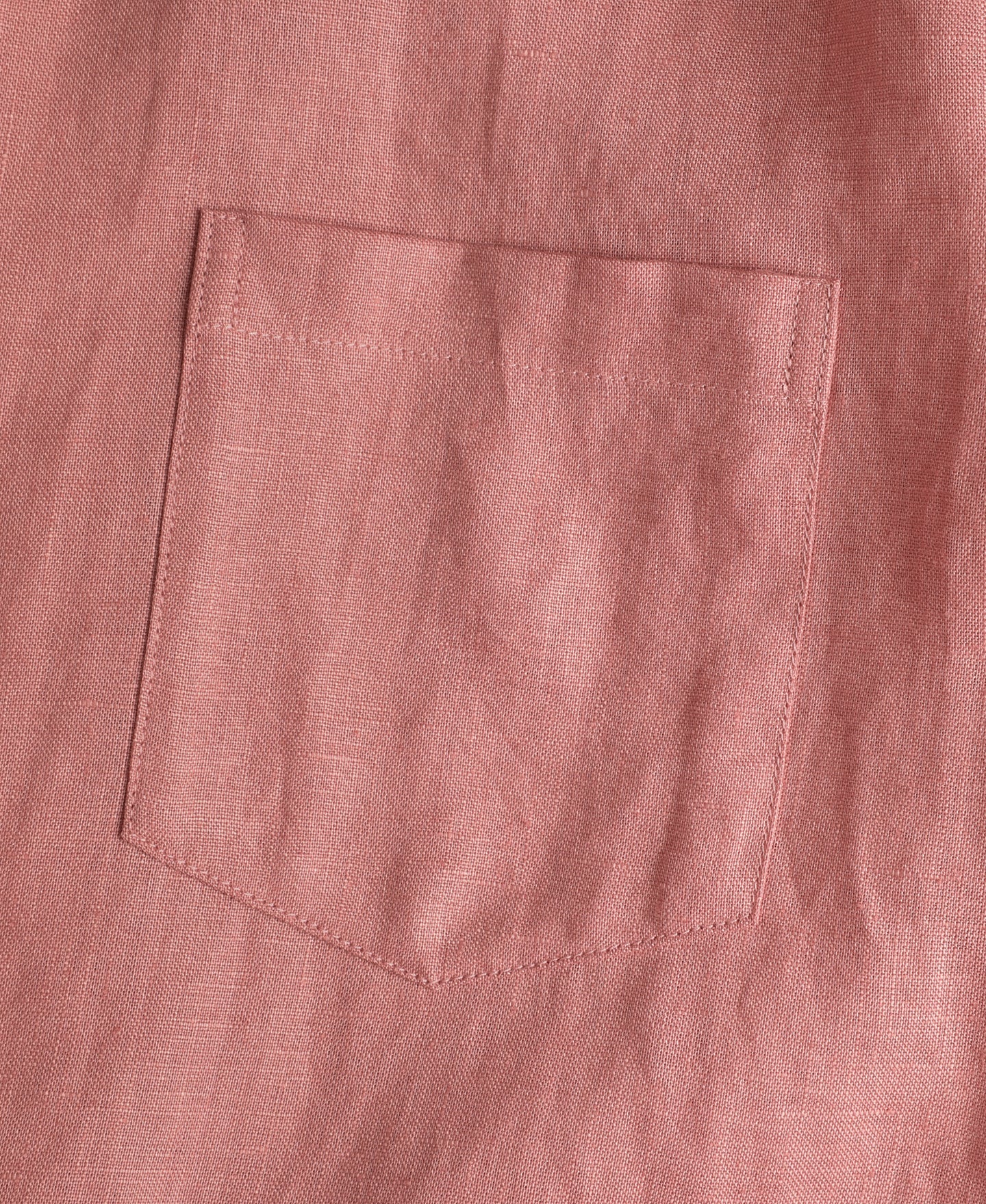 Lot 220A Cuban Collar Linen Shirt - Pink