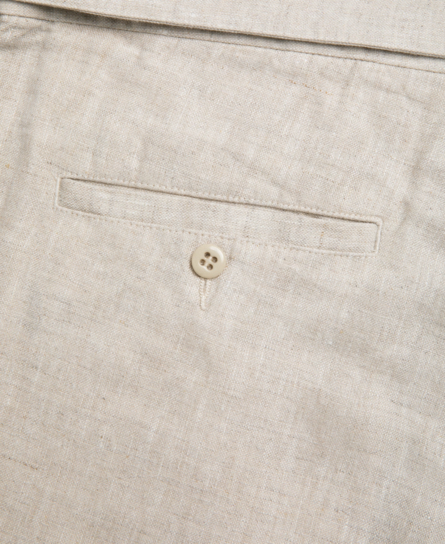 Lot 845 Linen Double Pleated Trousers - Natural