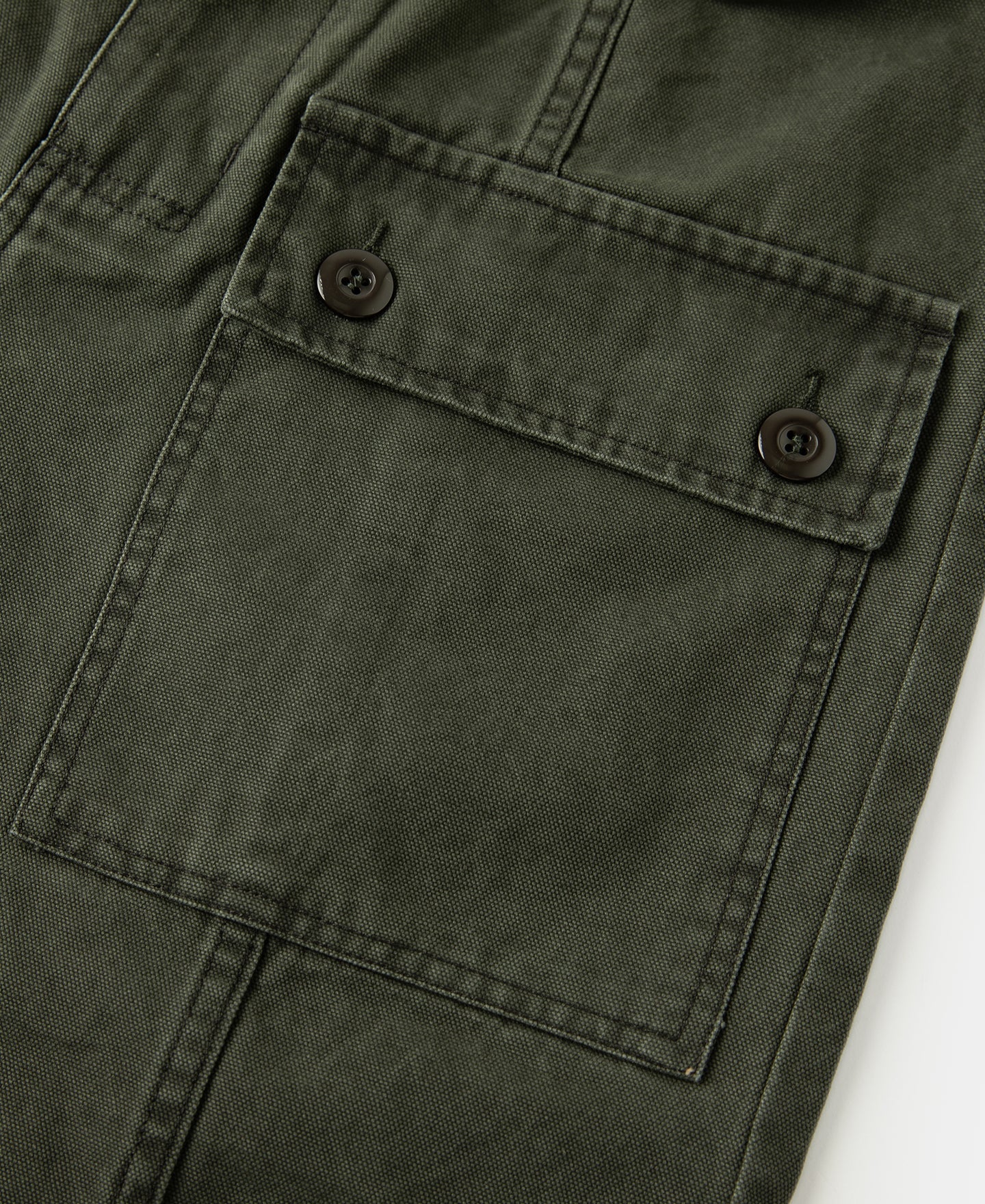 M-42 Canvas Cargo Shorts - Dark Olive