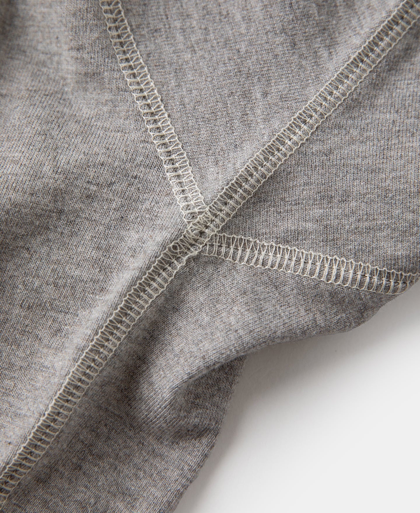 1940s Slub Cotton Henley Pocket T-Shirt - Gray