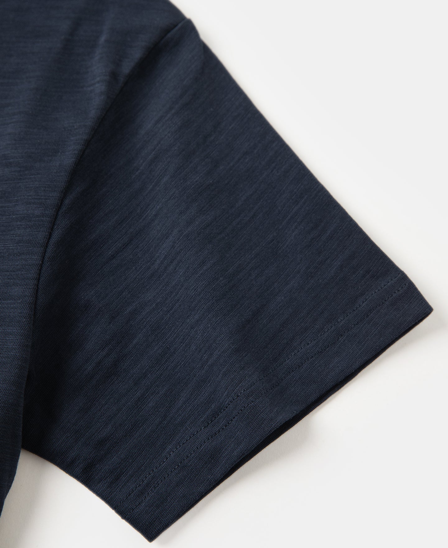 Heavyweight Slub Cotton Short Sleeve T-Shirt - Indigo