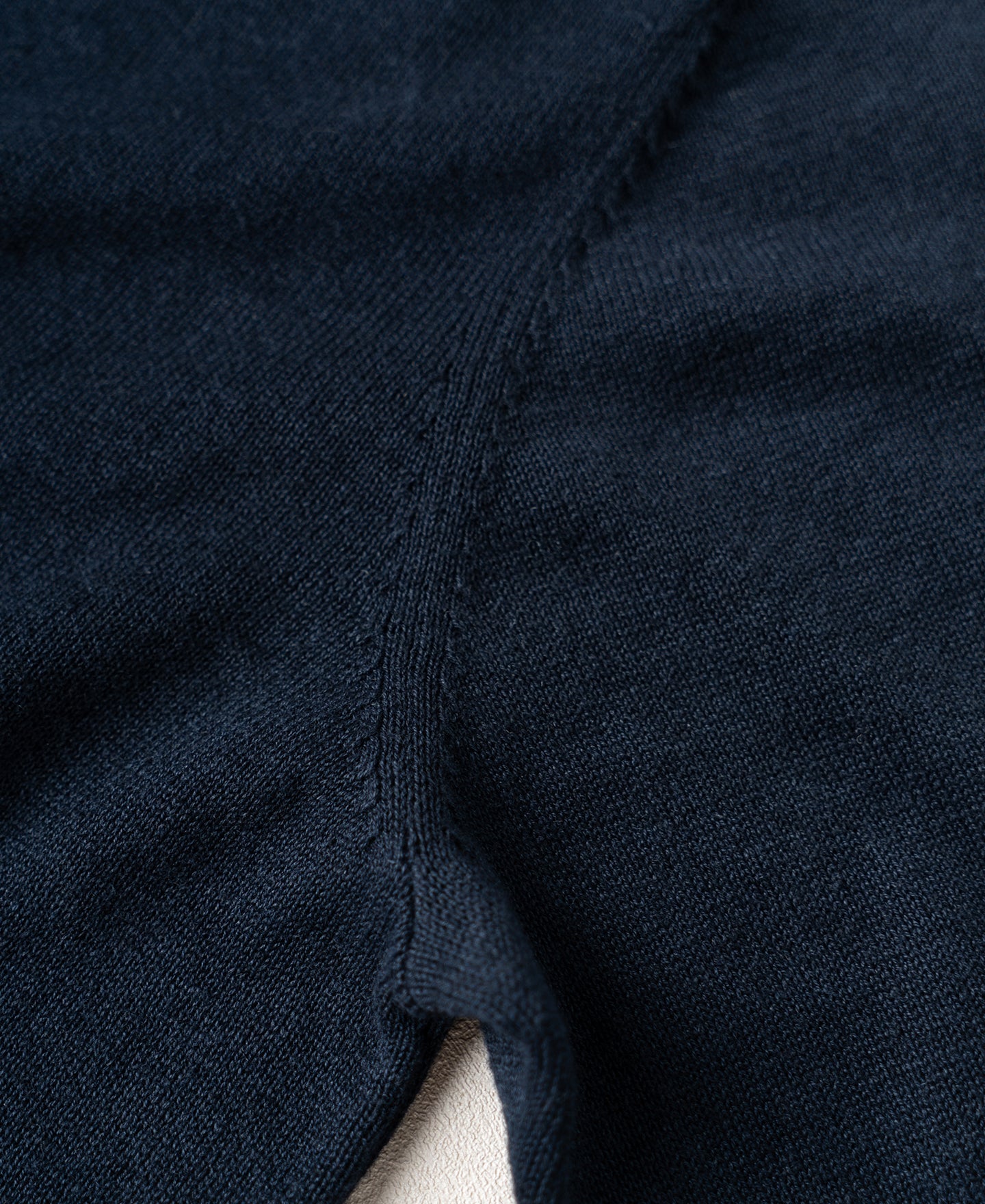 Linen Cotton Blend Knit Henley T-Shirt - Indigo