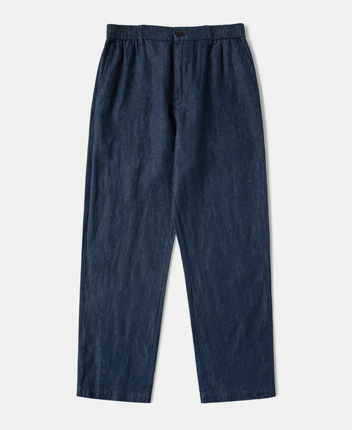 Tapered Hemp-Cotton Blend Pants