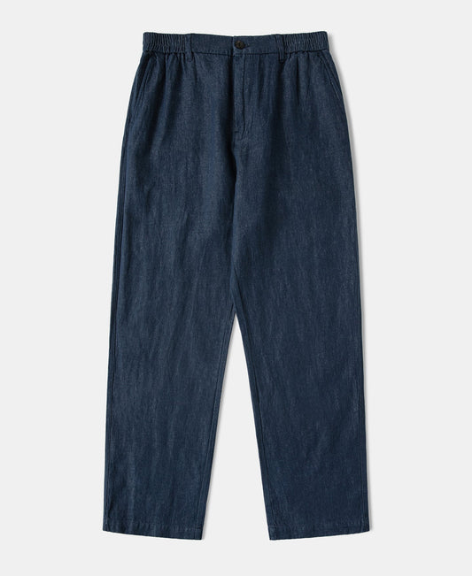 Tapered Hemp-Cotton Blend Pants