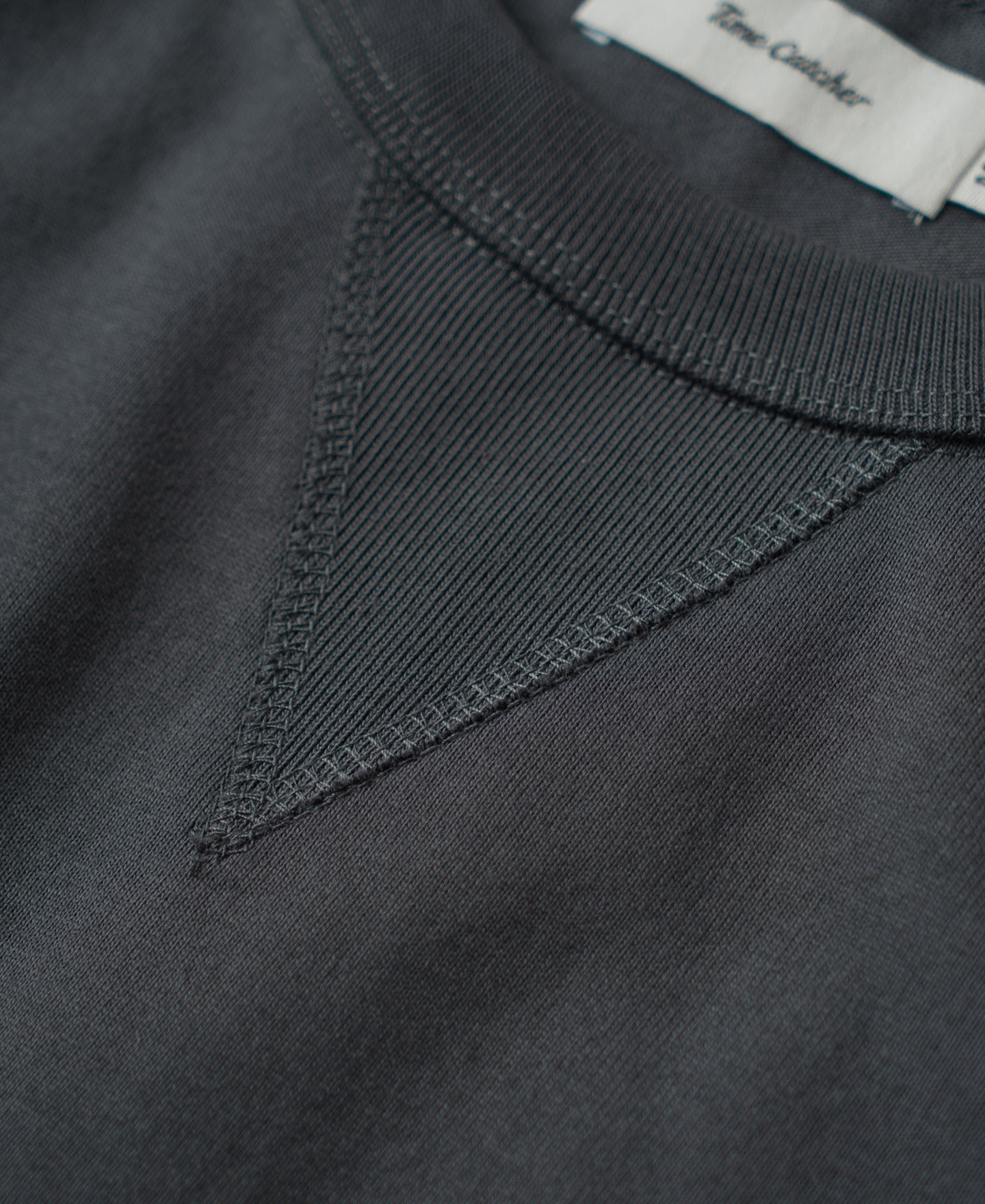 1950s V-Gusset Cotton T-Shirt - Vintage Black