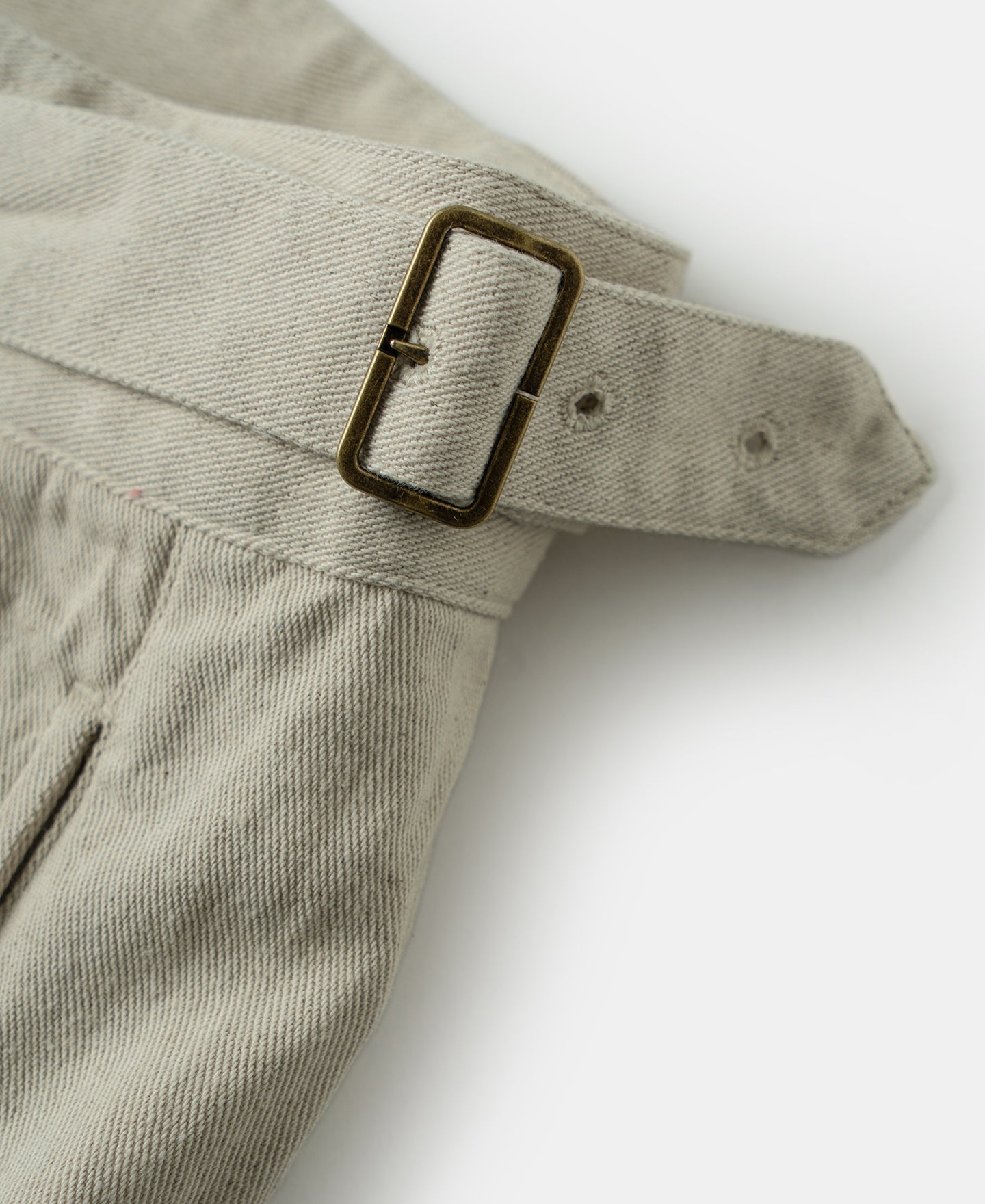 British Army Cotton-Linen Gurkha Shorts - Natural