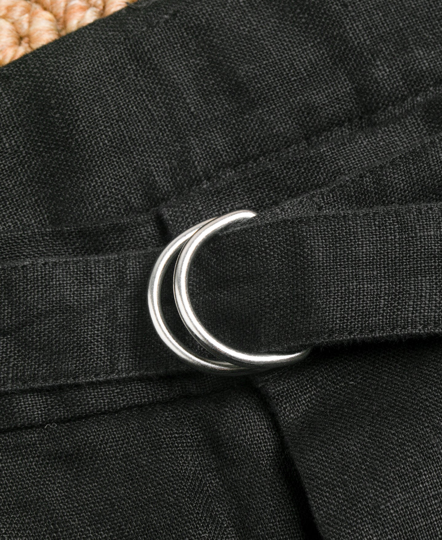 Lot 845 Linen Double Pleated Trousers - Black