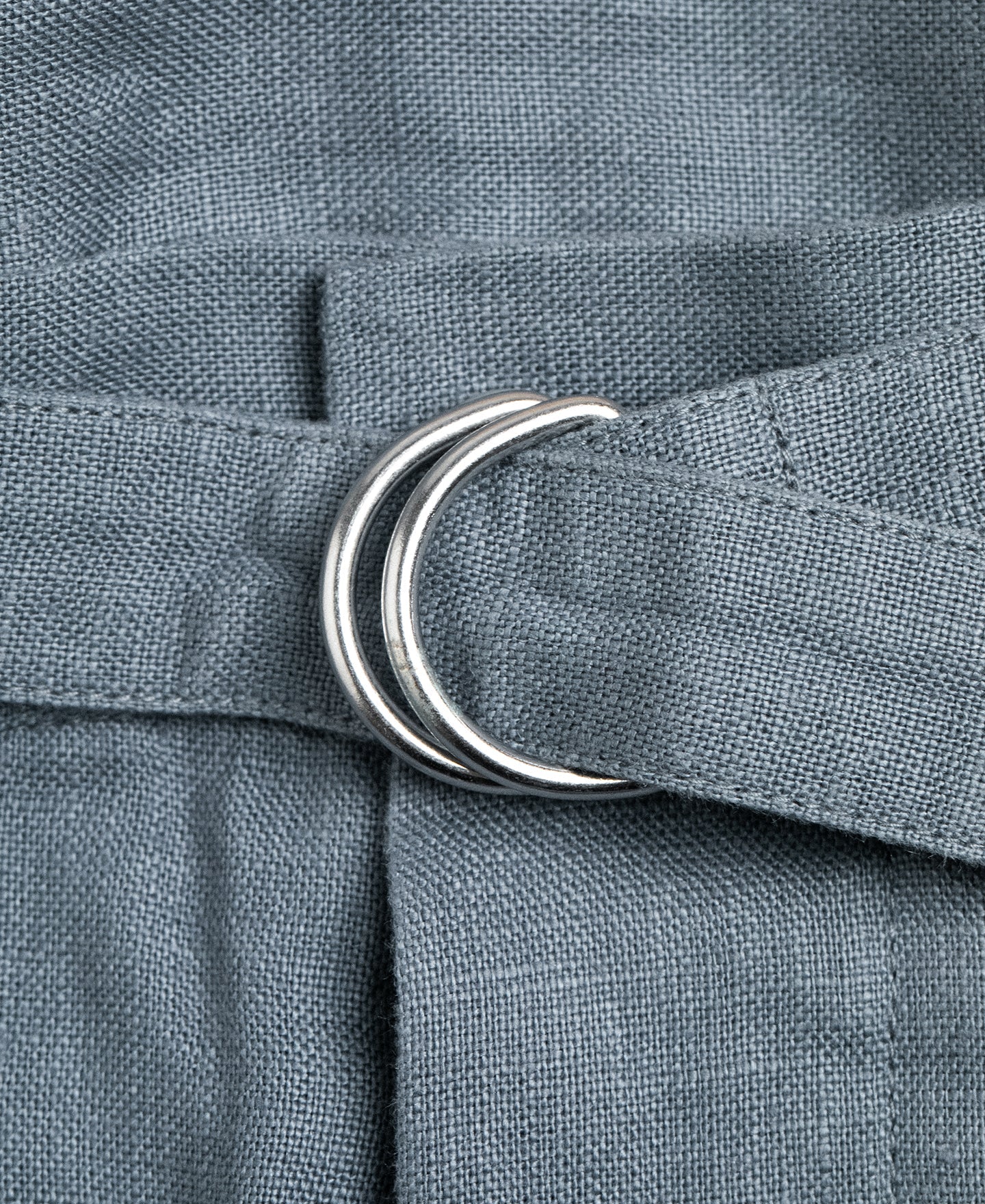 Lot 845 Linen Double Pleated Trousers - Gray Blue